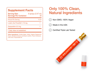 Supplement facts label and Rejuvita supplement pen on a white background